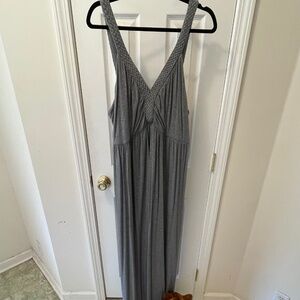 Lane Bryant Maxi Gray Maxi Dress